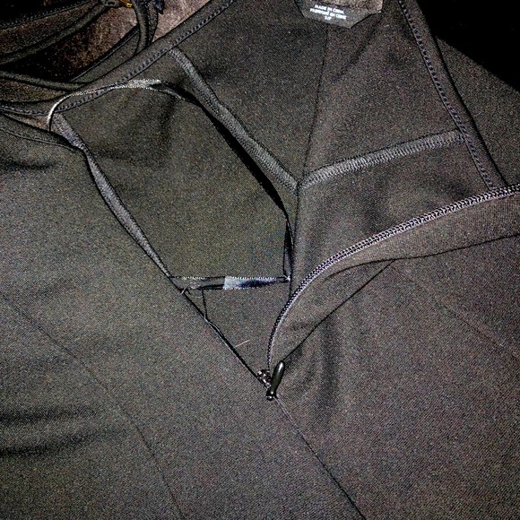 Black Bebe halter top with Golden Trim Metal Bars - Picture 5 of 9